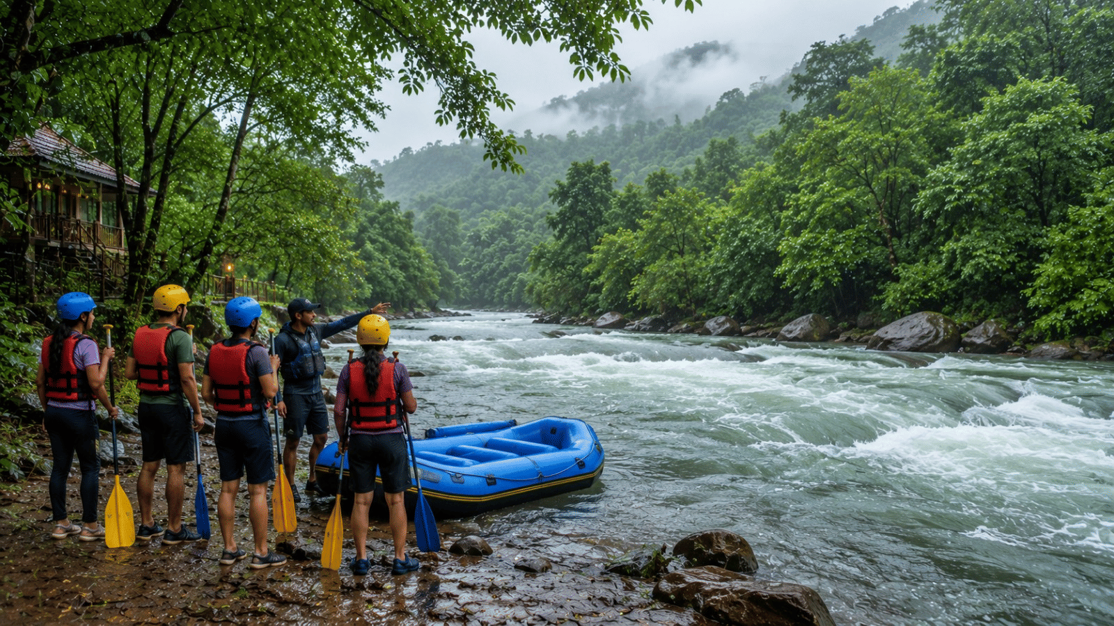 Kundalika river rafting Kolad monsoon guide Nature Trails resort