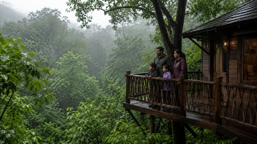 Sajan tree house stay near Mumbai Nature Trails Vikramgad monsoon
