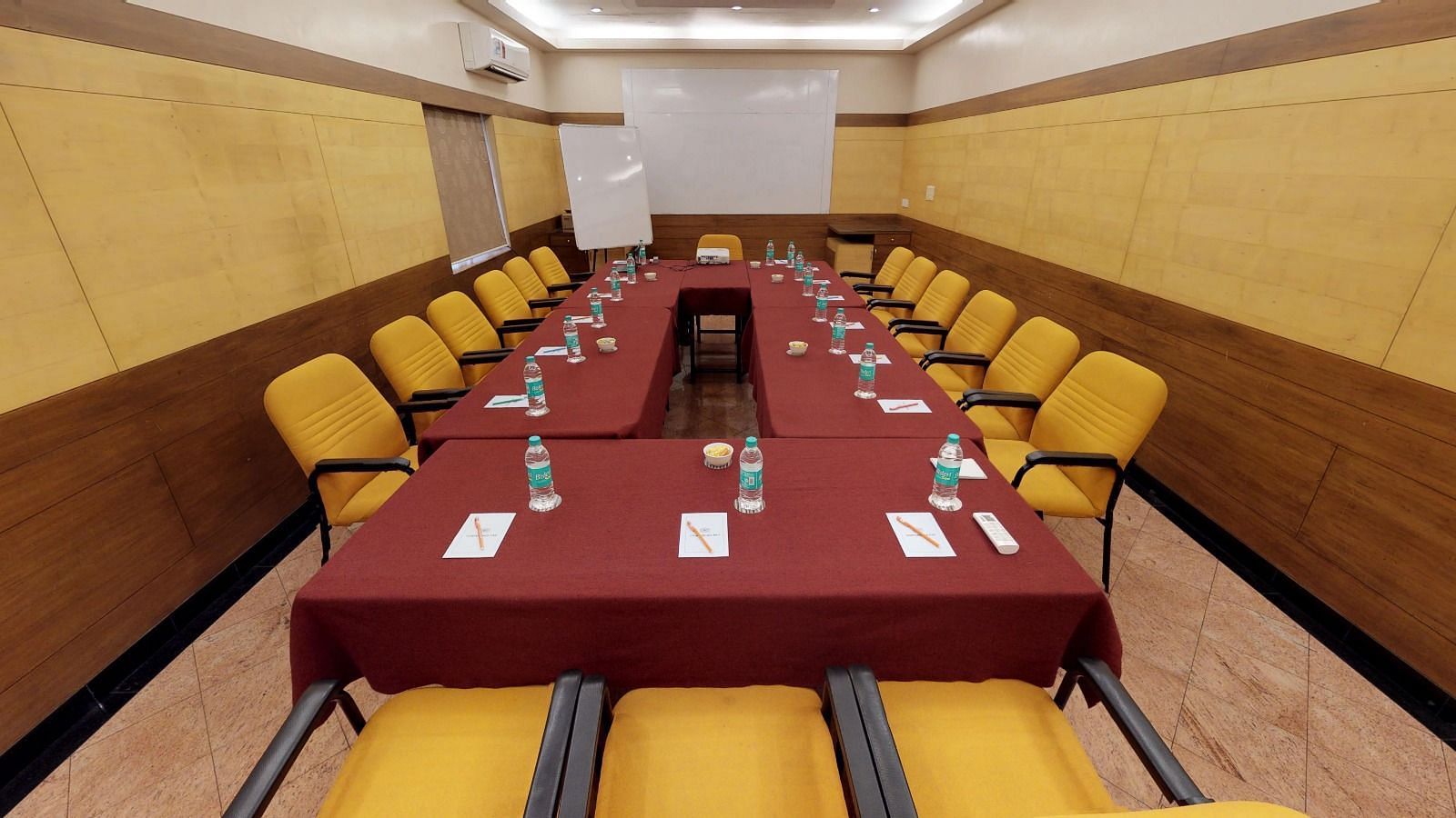 A meeting room at Hotel Pai Viceroy Jayanagar with u-shape setup
