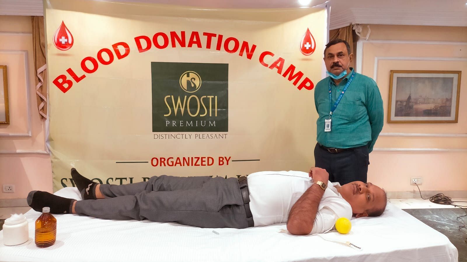 Blood donation camp organised at Swosti Resorts