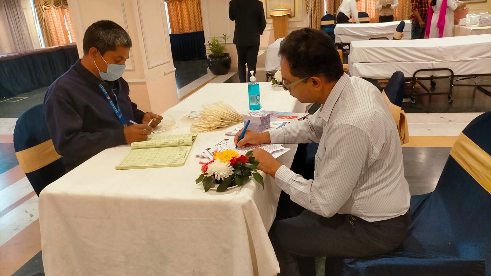 Blood donation camp organised at Swosti Resorts