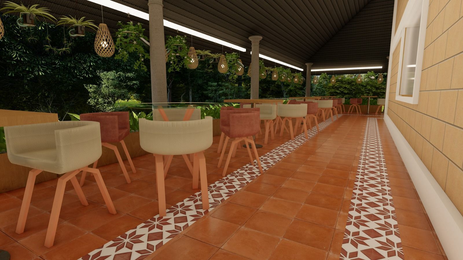 View of the Restaurant at Trishvam Symphony, Krishnagiri
