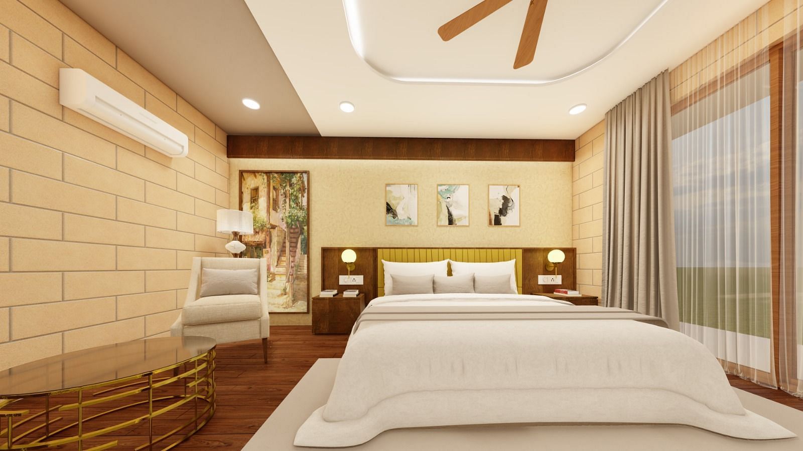 View of the Magnificent bedroom of Trishvam Suites, Trishvam Symphony, Krishnagiri