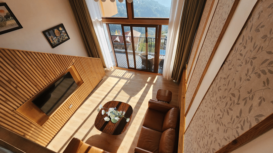 Family penthouse view with jacuzzi