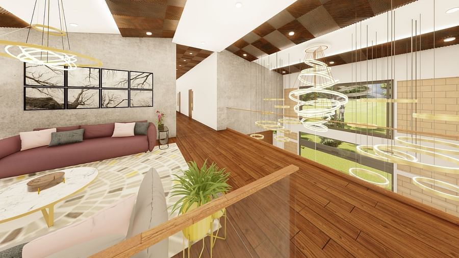 Lobby at the First Floor at Trishvam Symphony, Krishnagiri