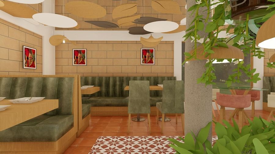 View of the Restaurant at Trishvam Symphony, Krishnagiri