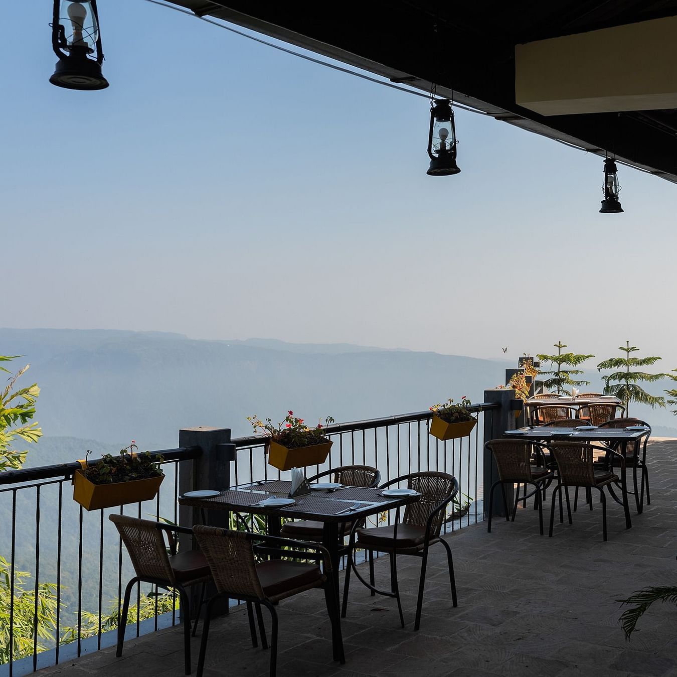 view from the outdoor dining section of our restaurant