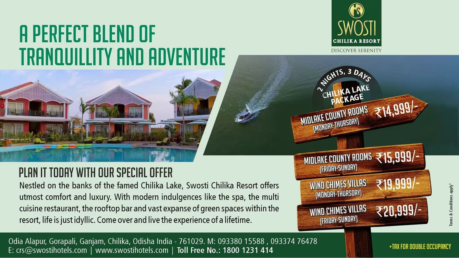 2 Nights 3 Days Chilika Lake Package poster