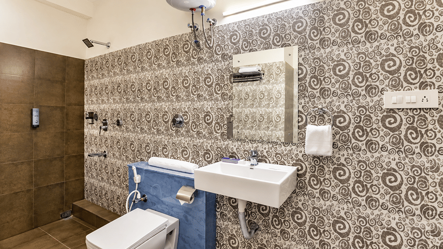 Washroom in Deluxe Room at Mount Amara Hotel and Spa