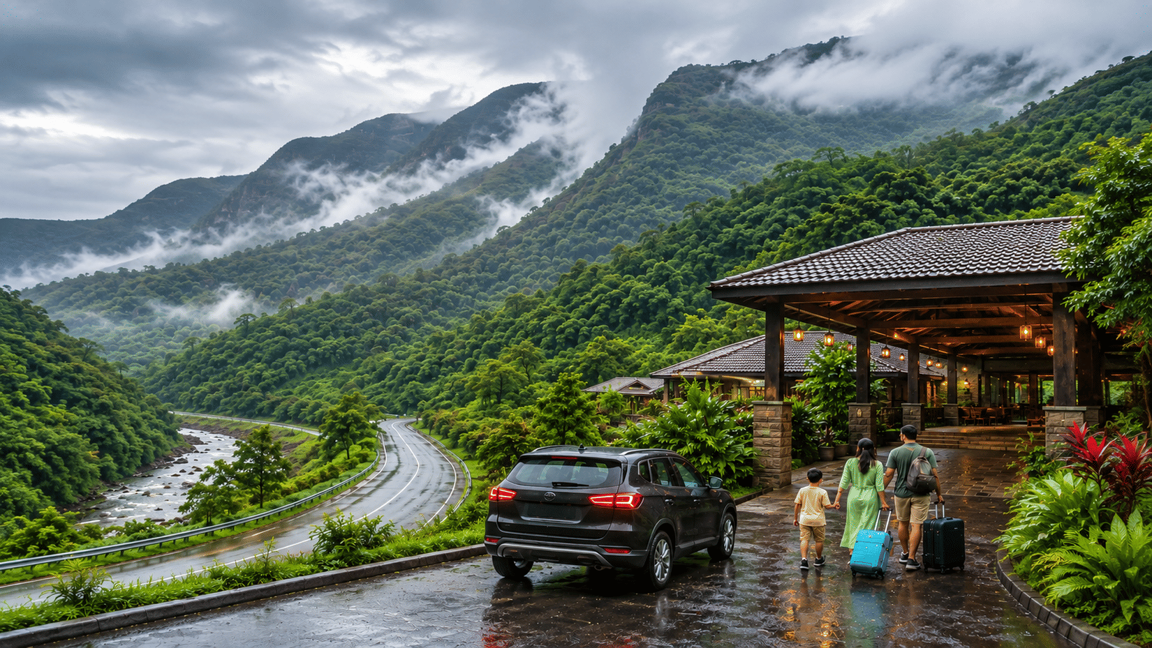 Mumbai to Kolad road trip during monsoon 