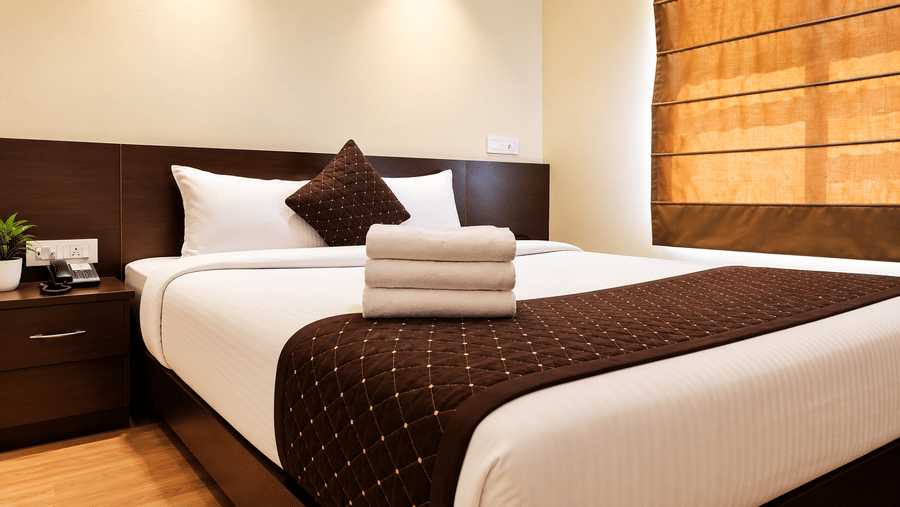 Deluxe Non AC Room interior at Mount Embassy Hotel Siliguri
