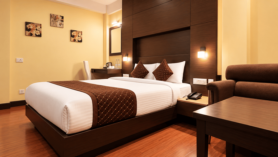 Super Deluxe AC Room interior at Mount Embassy Hotel Siliguri
