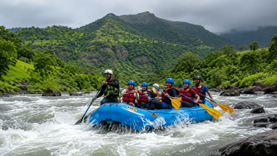 River rafting on Kundalika River at Nature Trails Kundalika
