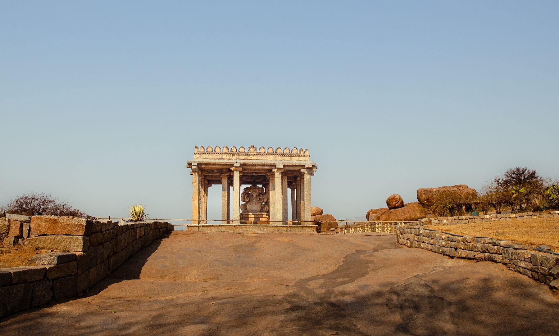 Sasivekalu Ganesha monolithic statue in Hampi.