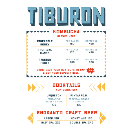 SQtiburon menu 20251