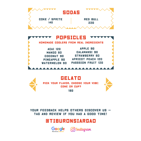 SStiburon menu 20251