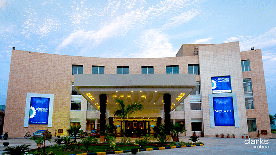 Facade of Velvet Clarks Exotica, Zirakpur during daytime