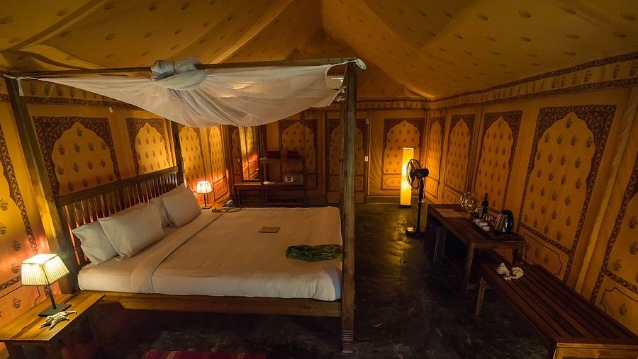 14 Accommodation Air-conditioned Tented Cottage Interior