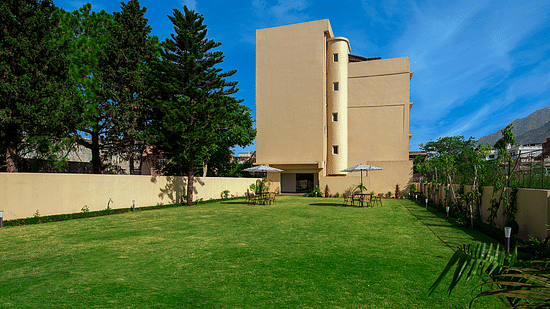 Facade at our hotel in Katra