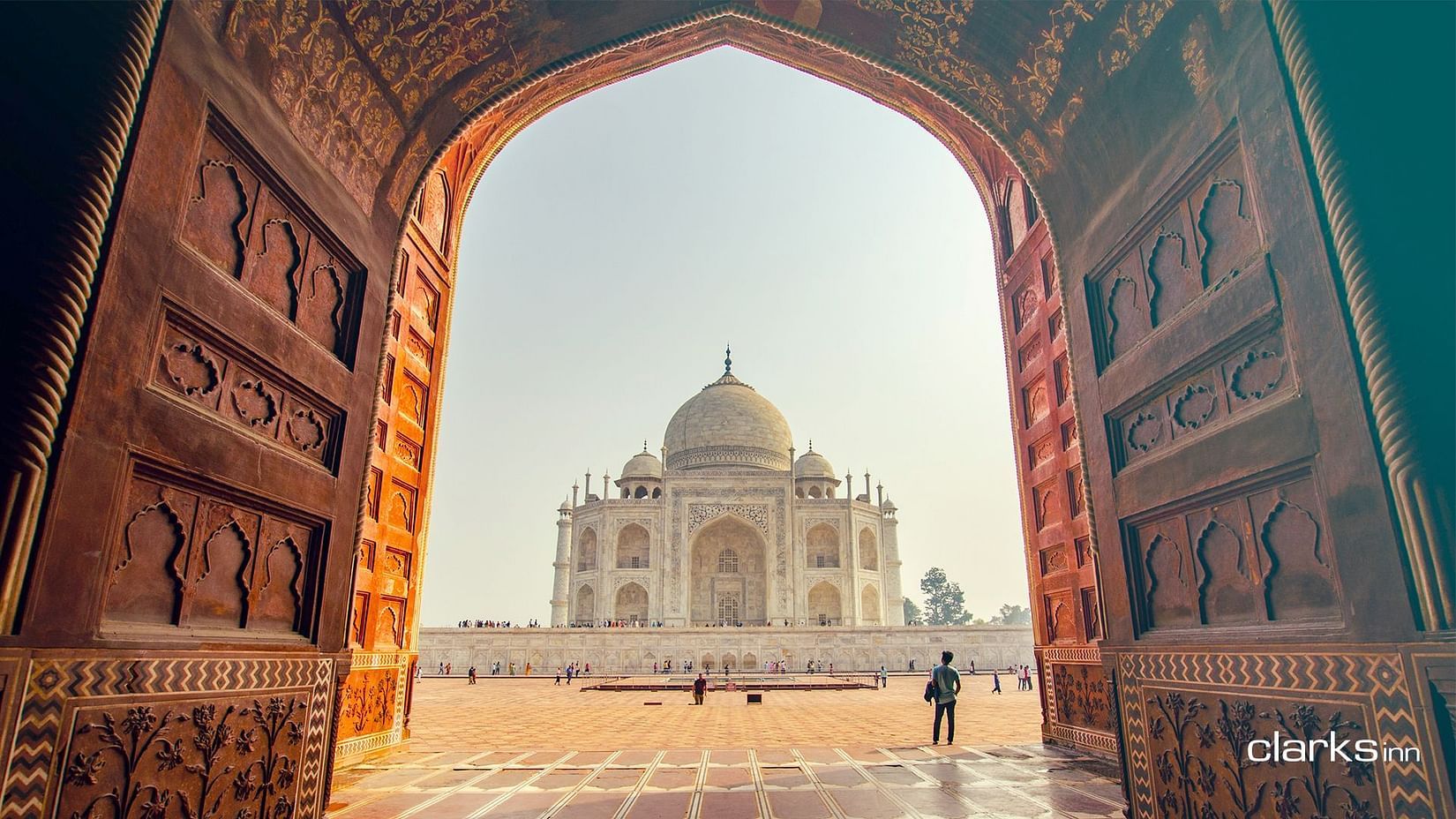 Taj Mahal Facade seen from the getway