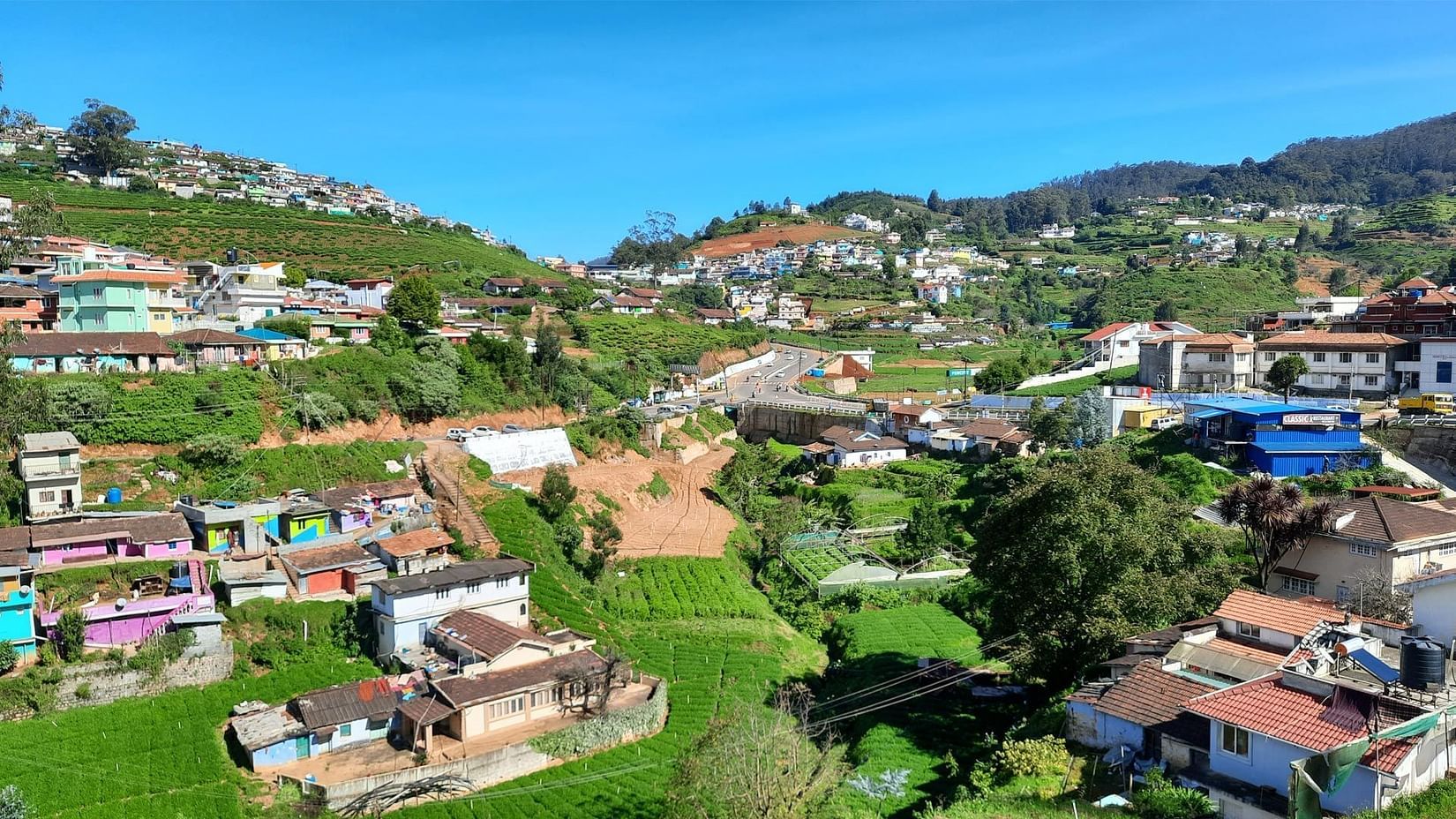 a scenic image of the town