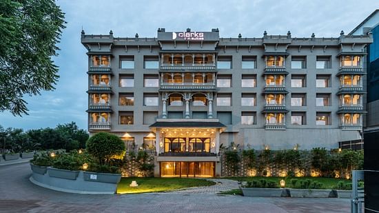 Facade at our hotel in raipur