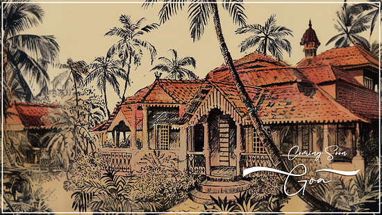 drawing of a villa @ Lamrin Ucassaim Hotel, Goa