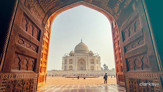 Taj Mahal Facade seen from the getway