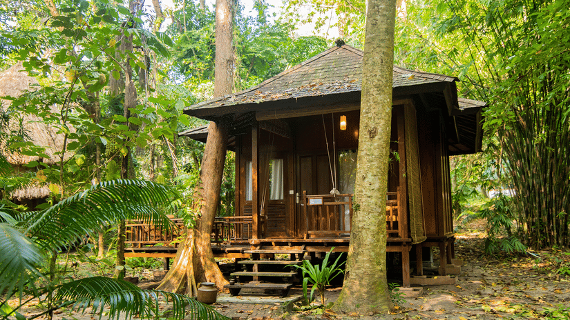 Air-conditioned Andaman Villas in Andaman at Barefoot at Havelock surrounded by greenery