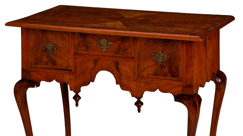 an anitue wooden dressing table
