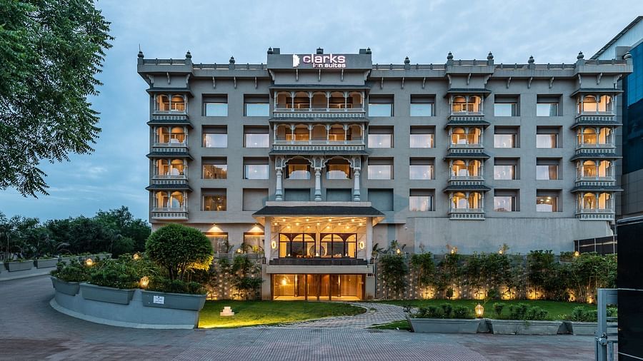 Facade at our hotel in raipur