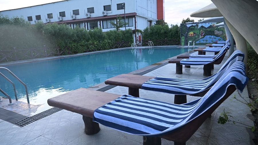 swimming pool at Clarks Safari Kheda, Ahmedabad