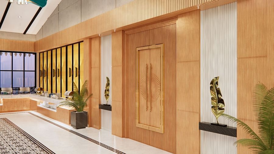 Stylish, modern reception design