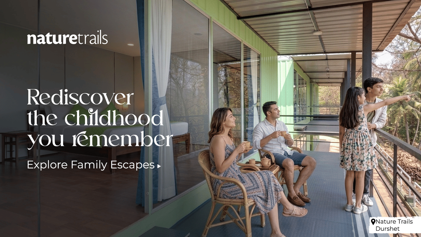 Family enjoying a peaceful stay at Nature Trails Durshet surrounded by scenic views and memorable outdoor experiences.