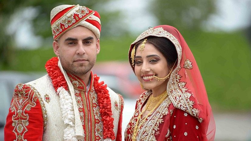a newlywed couple