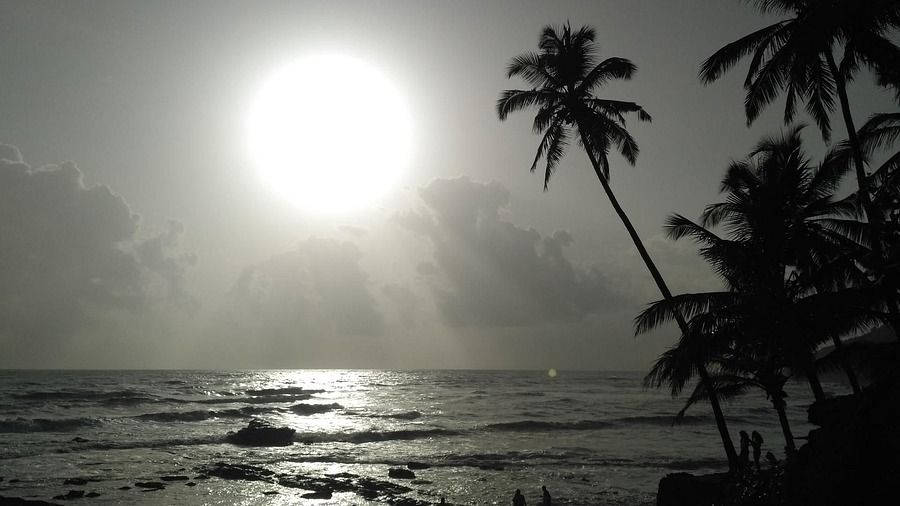 beach in Goa at night