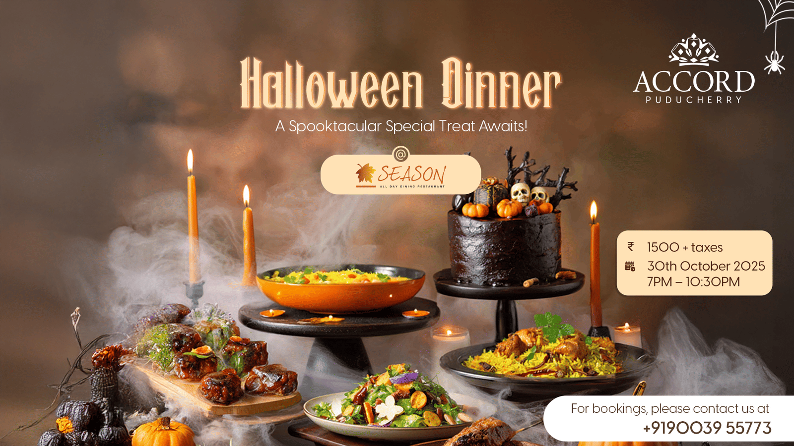 Accord Pondy Season - Halloween Dinner (1920 x 1080)