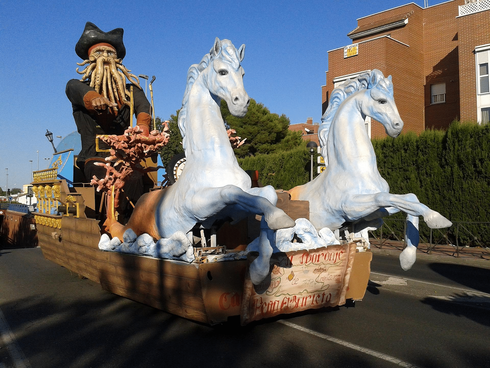 A fun carnival float 