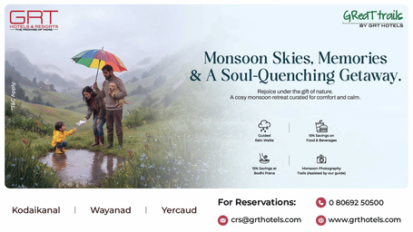 The GReaT Monsoon Escapes at GReaT Trails featuring guided rain walks, photography trails and seasonal experiences