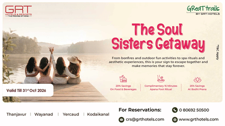 The Soul Sisters Getaway at GReaT Trails featuring dining savings, a complimentary Apana Foot Ritual and savings at Bodhi Prana