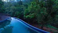 Infinity pool in our resort in Wayanad