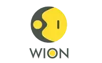 WION news logo with yellow and black circular icon and text in grey below.