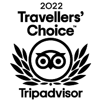 Bold black TripAdvisor owl logo on a white background.