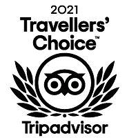 Trip advisor traveller's choice logo in black.