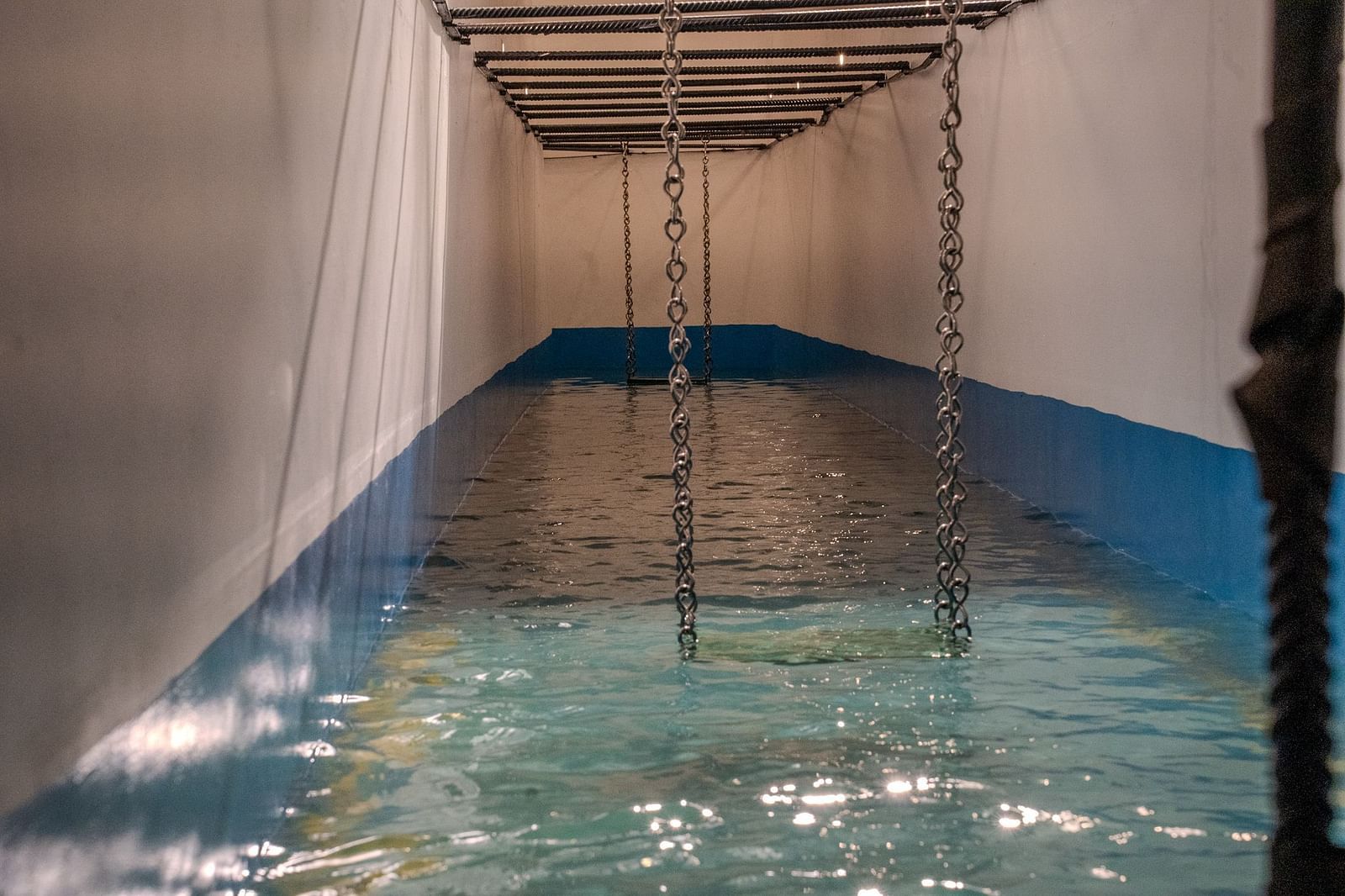 interior shot of a tunnel pool | Habba Dates Villa, Hampasandra