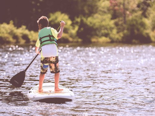 Stand up paddling offeres at our resort in Havelock 