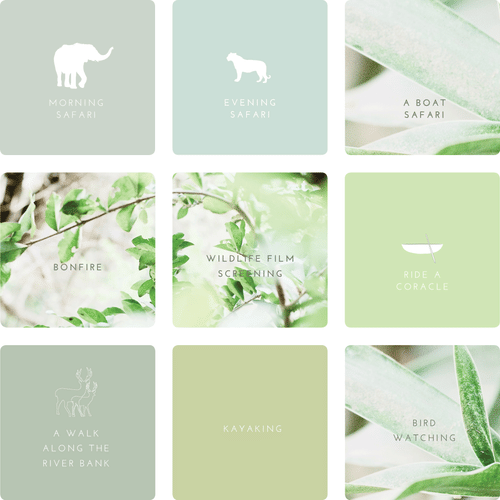 tiles with various activities