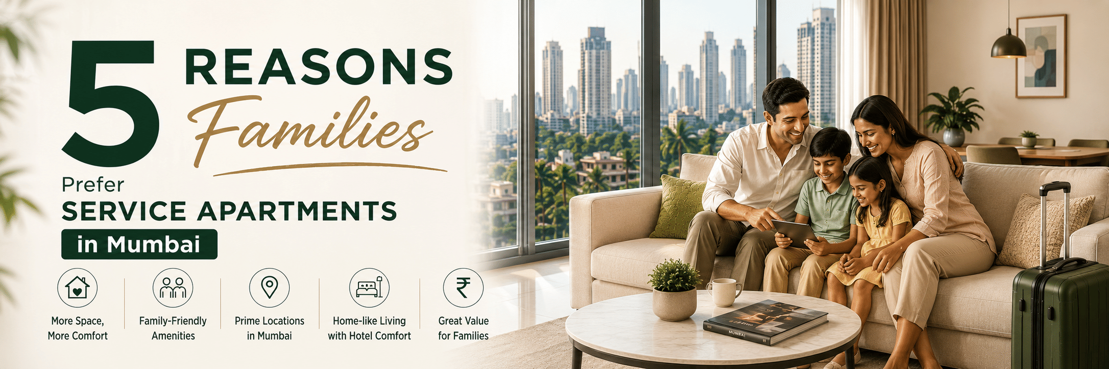 5 Reasons Families Prefer Service Apartments in Mumbai