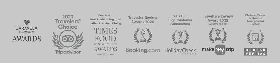 the Awards given to Caravela Beach Resort Goa