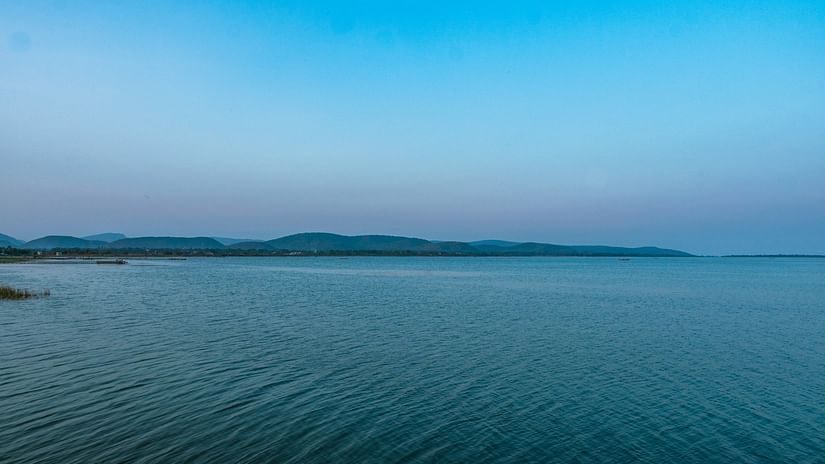 clear water lake and blue sky